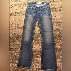 BKE Flare & Wide Leg Jeans in Deep Blue